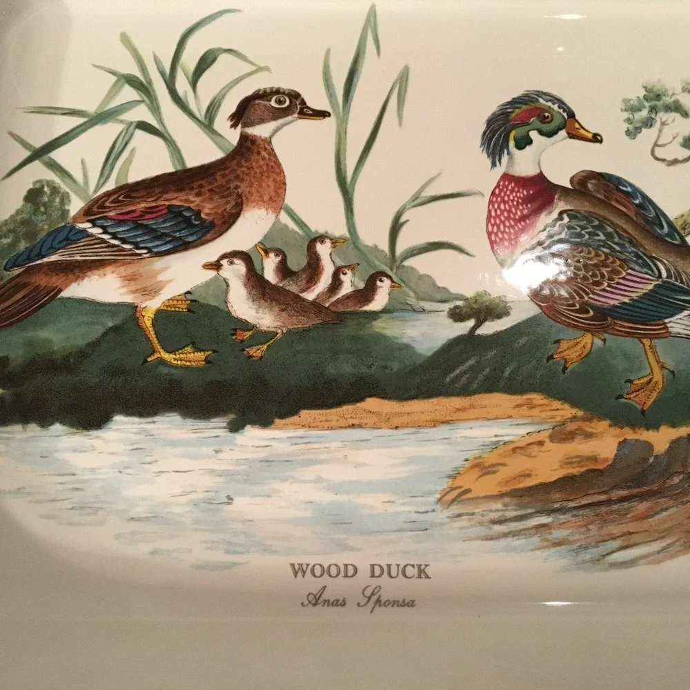 PORTMEIRION Rare Vintage Wood Duck Casserole Baking Serving Dish Tray